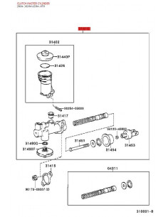Maître-cylindre d'embrayage Pour Toyota Land Cruiser J9... 2