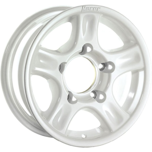 Jante ALU RACER blanche (8 X 16 5x127 ET10 CB71.6)