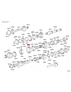 Reverse gear ring for J9 / 12 gearbox (5 speeds) -... 2