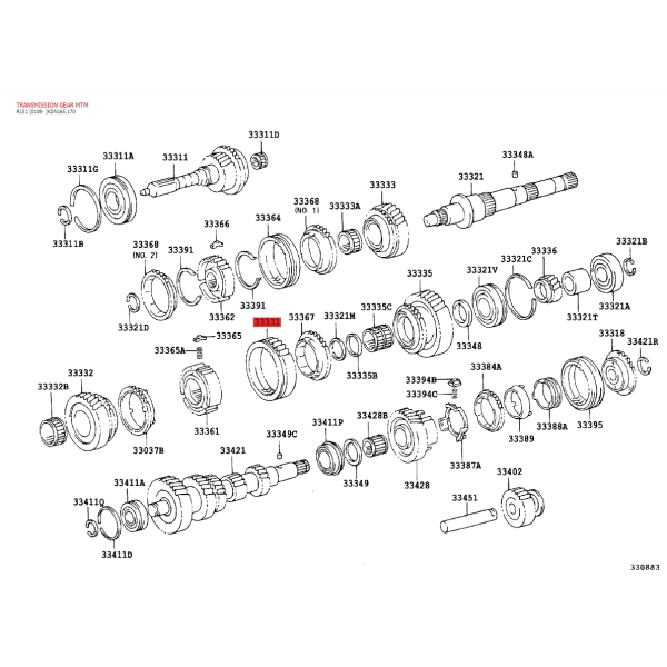 Reverse gear ring for the transmission...