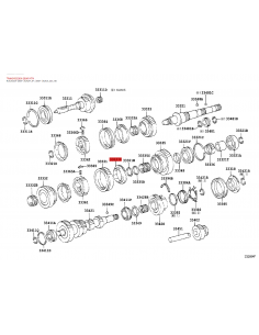 Synchronizer side 1 gear J9 / 12 (5 speeds) - Original... 2