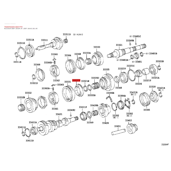 Synchronizer side 1st gear, (5-speed), For...