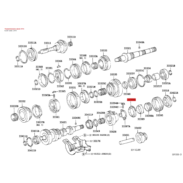 5th Gear Synchronizer Side J9 (5-speed) -...