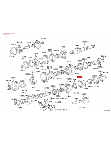 Synchronisator für den 5. Gang J9 (5-Gang) - Original Toyota Land Cruiser