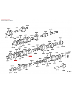 1st or 2nd gear synchronizer J7 (5-speed) - Original... 2