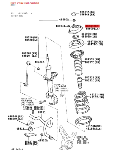 Replace front shock absorber for Toyota Rav4...