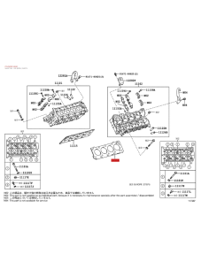 Junta do cabeçote esquerdo para Toyota Land Cruiser J20... 2