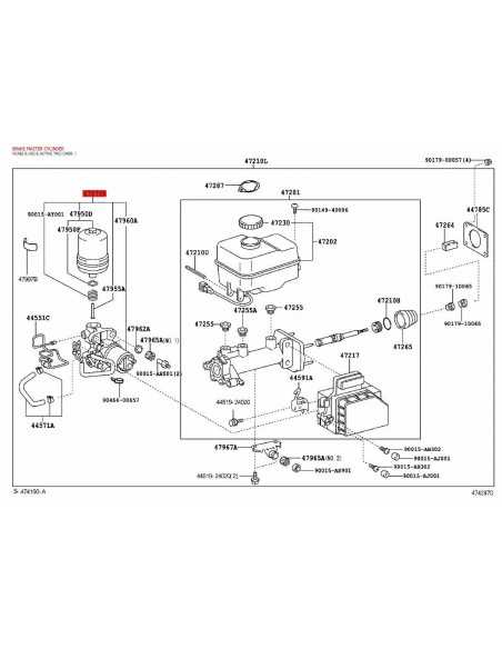 Bombona + motor atuador de freio J15 - Original Toyota Land Cruiser
