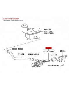 Maître-cylindre d'embrayage pour Toyota Hilux Vigo (2008... 2