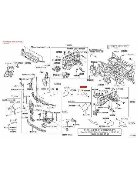 Plastica parafango destro o sinistro Per Toyota Land Cruiser J15 - Originale Toyota Land Cruiser