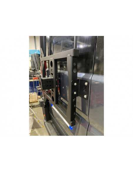 Soporte de rueda 15" inox puerta trasera izquierda para Fiat Ducato/Peugeot Boxer/Citroën Jumper (2014 -) - N4 Offroad