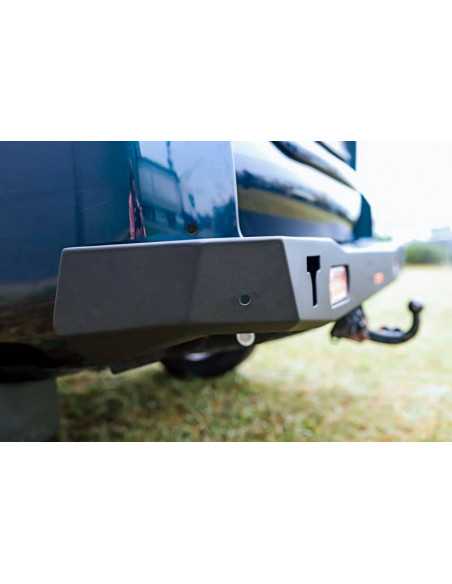 Reinforced steel short rear bumper with LED lights Toyota Land Cruiser J15 (2017 - ) - Fabryka 4x4