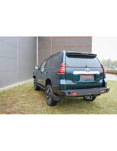 Reinforced steel short rear bumper with LED lights Toyota Land Cruiser J15 (2017 - ) - Fabryka 4x4