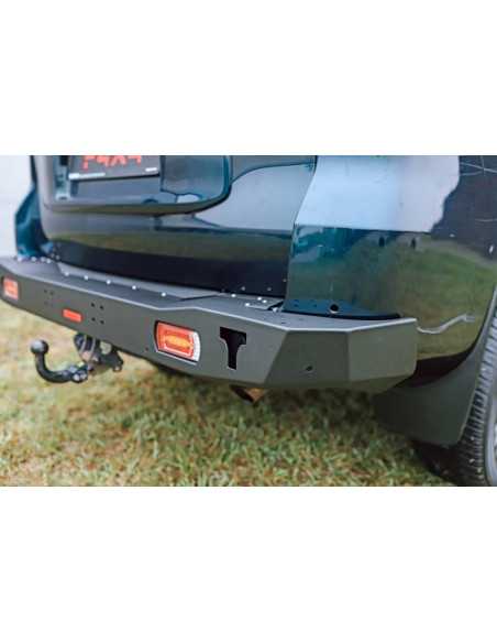Reinforced steel short rear bumper with LED lights Toyota Land Cruiser J15 (2017 - ) - Fabryka 4x4