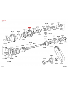 Planetary gear set reducer transfer case for Toyota Land... 2