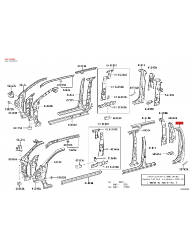 Lateral traseiro esquerdo Hilux Vigo Original...