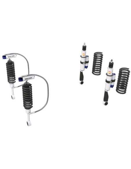 Komplettes verstärktes Federungskit (vormontiert) +20 / 40mm (getrennte Flasche) Toyota Land Cruiser J12 - Terrain Tamer