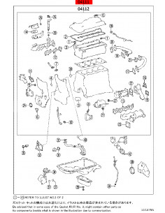 Kit de joints moteur complet pour Toyota LC J15 (du... 2