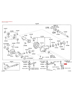 Silentblock différentiel avant pour Toyota Land Cruiser... 2