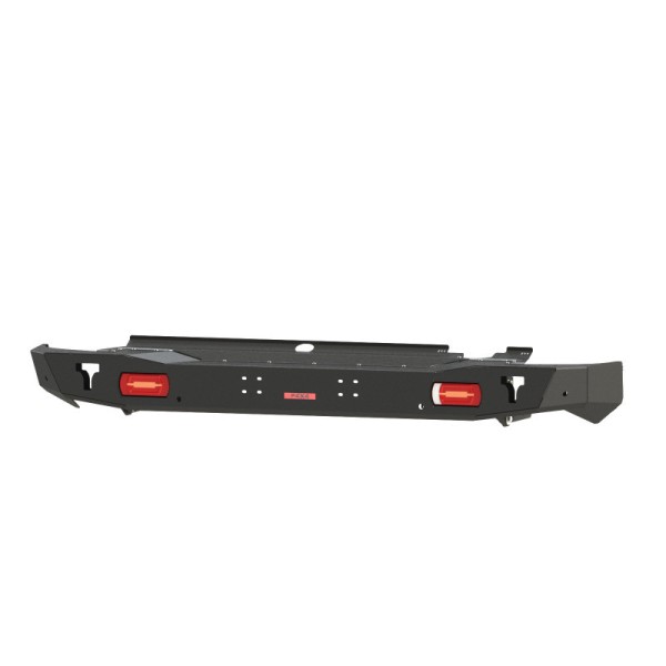Reinforced steel short rear bumper with LED...