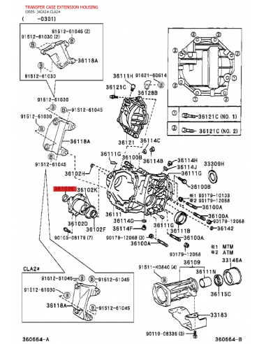 Retain differential front right transmission...