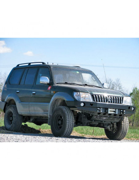 Para-choques dianteiro de aço reforçado Toyota Land Cruiser J9 (com alargadores, completo) - Fabryka 4x4