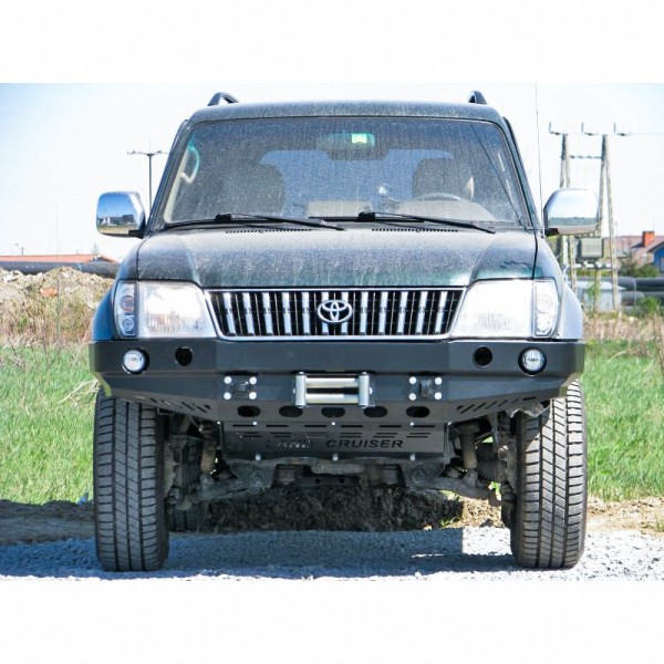Front bumper of reinforced steel Toyota Land...