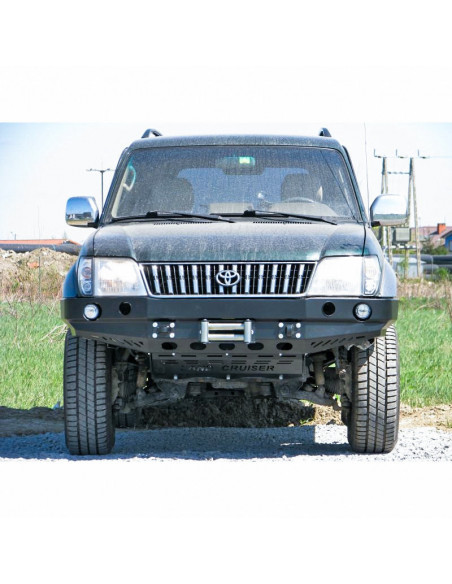 Parachoques delantero de acero reforzado Toyota Land Cruiser J9 (avec extensions d'ailes, complet) - Fabryka 4x4
