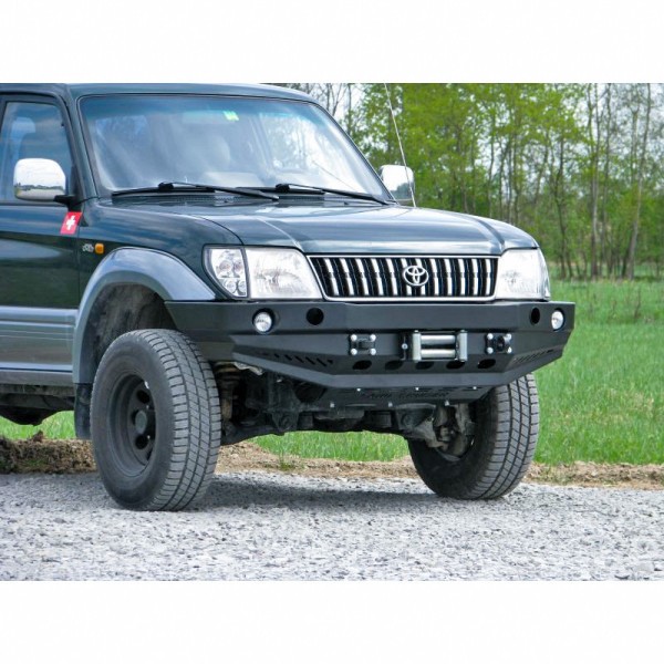 Front bumper of reinforced steel Toyota Land...