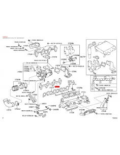 Junta collecteur d'échappement pour Toyota Land Cruiser... 2