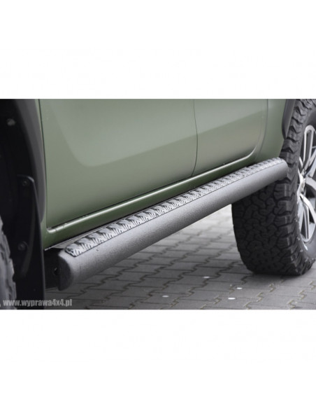 Reinforced side steps or rock sliders for Toyota Hilux Revo (2016 - 2020) - Fabryka 4x4