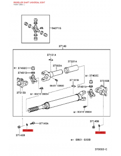 Arandela cardan delantera J10 - Original Toyota Land Cruiser 2