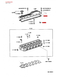 Rear half-moon seal for Toyota Land Cruiser J7 / 8 / 10 -... 2