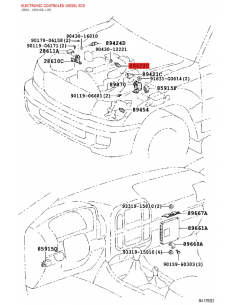 Engine temperature sensor - Original Toyota Land Cruiser 2