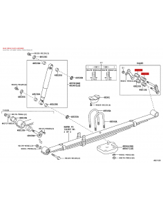 Upper leaf spring bushing or silentblock (articulated... 2
