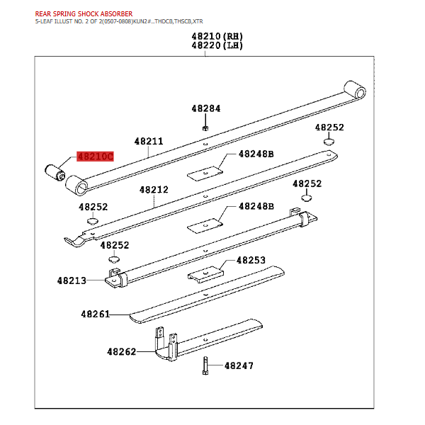 Bushing or leaf spring silentblock (fixed part)...