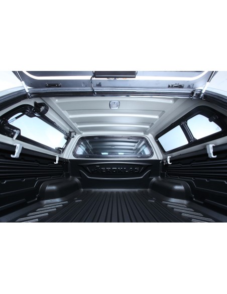 Hardtop Reforzado Aeroklas Stylish em ABS com janelas deslizantes para Ford Ranger (2015-2022)