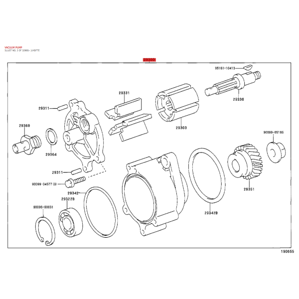 Vakuumpumpe, Für Toyota Land Cruiser J7 / 8 /...