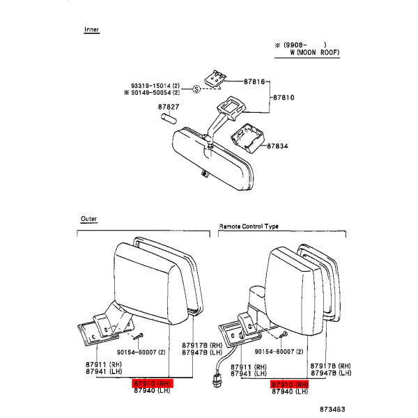 Retrovisor derecho para Toyota Land Cruiser J7...