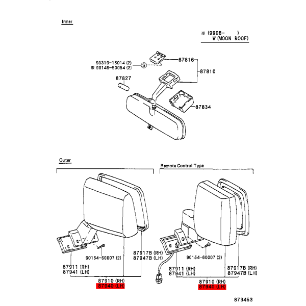 Retrovisor esquerdo, para Toyota Land Cruiser...