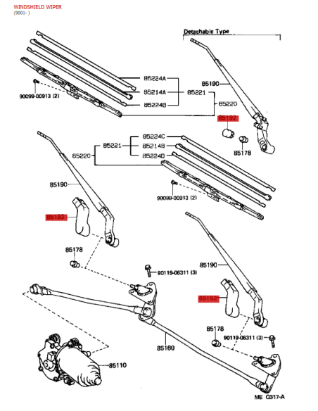 Verkleidung  Vorderseite sauberer linker oder rechter Arm J8 - Original Toyota Land Cruiser