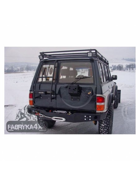 Rear steel bumper reinforced (with winch support) Nissan Patrol GR Y60 - Fabryka 4x4