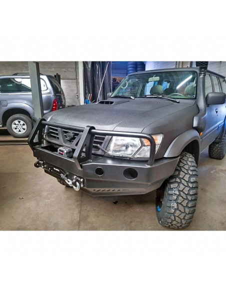 Detachable bullbar bumper for Nissan Patrol Y61 (1997 - 2005) - Fabryka 4x4