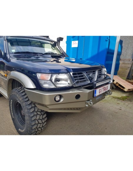 Para-choques dianteiro de aço reforçado Nissan Patrol Y61 (97 - 05) - Fabryka 4x4