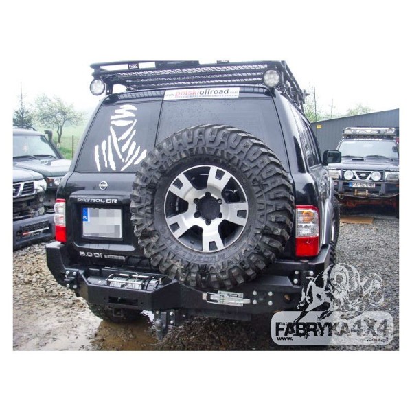 Rear bumper made of reinforced steel (with...