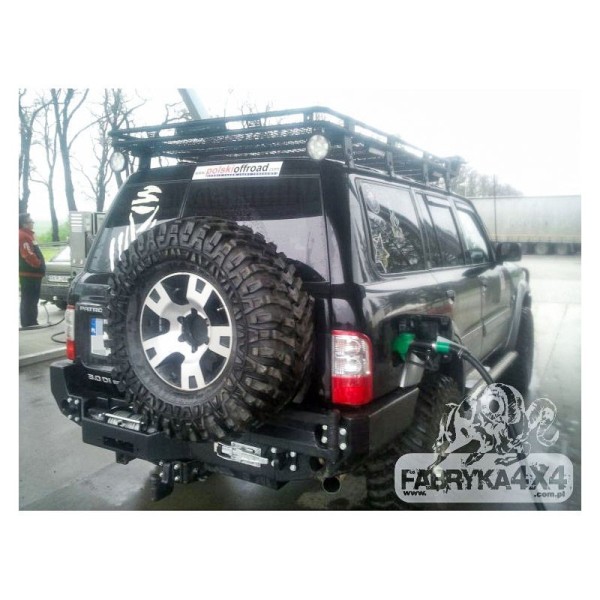 Rear bumper made of reinforced steel (with...