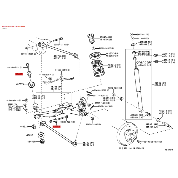 Rear Eccentric Link Rav4 (1994-2000) - Original...