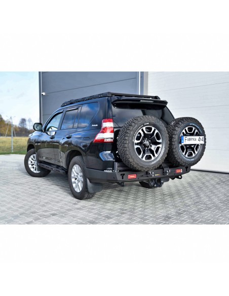 Para-choques traseiro longo em aço reforçado com luzes LED Toyota Land Cruiser J15 (2013-2017) - Fabryka 4x4