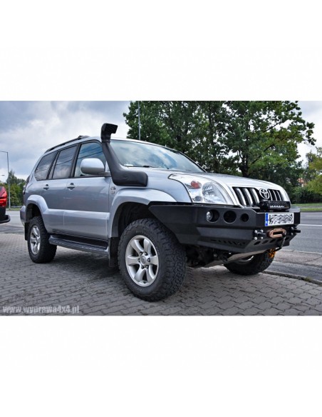 Parachoques delantero de acero reforzado Toyota Land Cruiser J12 VX / VXL (con aletines) - Fabryka 4x4