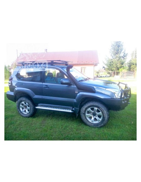 Reinforced side steps or rock sliders for Toyota Land Cruiser J12 (3-door) - Fabryka 4x4